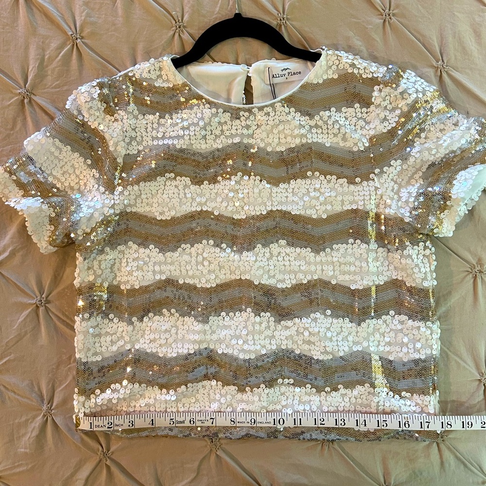 ✨HP✨ Cropped Sequin Top - Picture 4 of 11